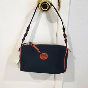 Dooney & Bourke Black Canvas Barrel Bag / Purse